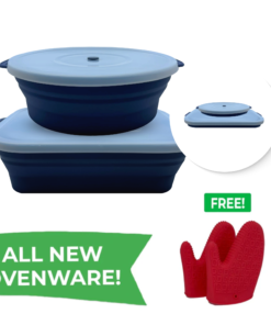Jumbo Ovenware Set 6L & 7L (2-pc) with FREE Oven Mitts