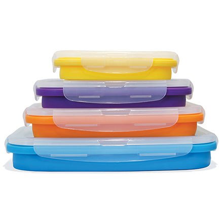 Rectangle Silicone Containers Signature Set (4-pc) — 350, 540, 800 & 1200 ml - Image 5